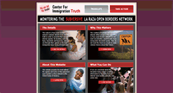 Desktop Screenshot of centerforimmigrationtruth.org